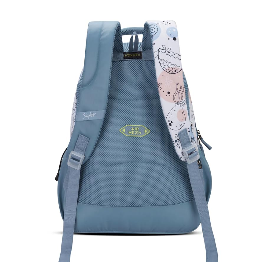 Image of Skybags CHARM 01 4 Compartment SCHOOL BACKPACK CAMEO BLUE
