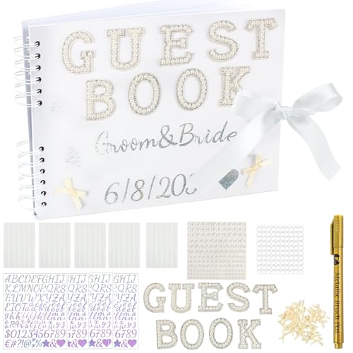 Wedding Guest Book DIY Bride Scrapbook 11.5 X 8.5-Inch Personaliz...