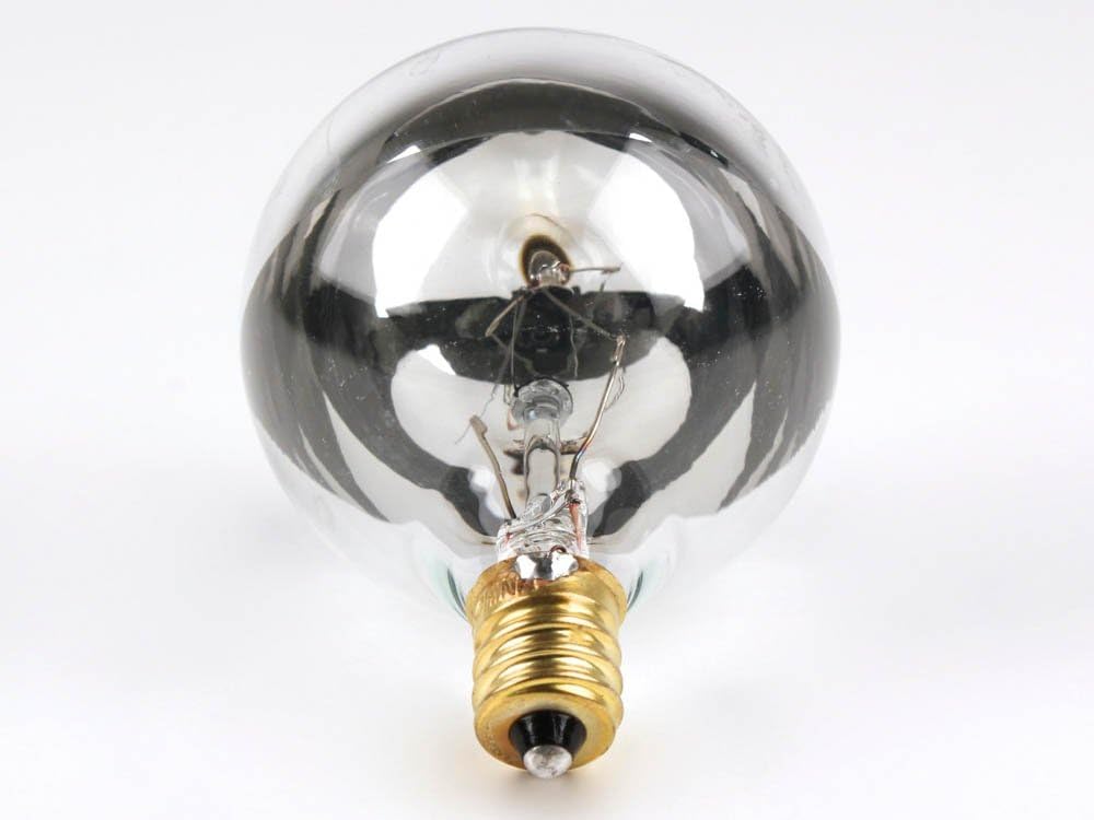 Bulbrite 25G16HM Half Chrome 25W Globe Shape Bulb