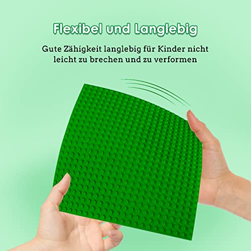 shineFinder 6 baseplate Set Building board Compatible with Lego, 7.5"x7.5", Base Plates with 24 x 24 studs - Image 3
