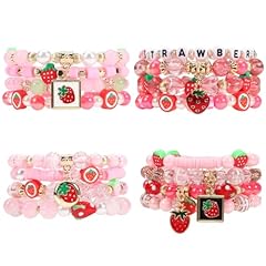 4set Strawberry Bracelets
