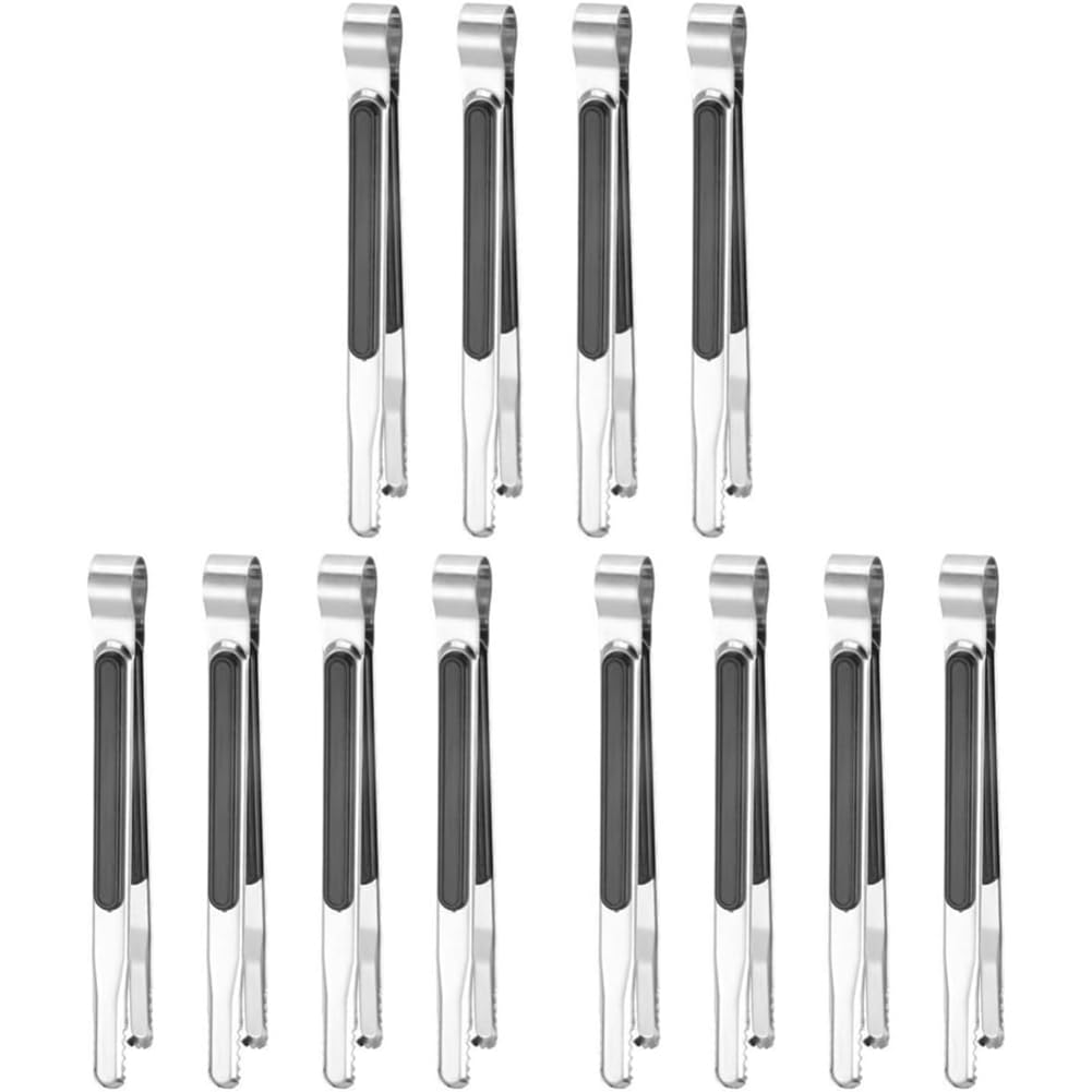 Hndhbfgrt Non-Slip Kitchen Cooking Utensils- 1set/12pcs Barbecue Scissors Clips for Food Supply Storage, Grilling, and Salad Making
