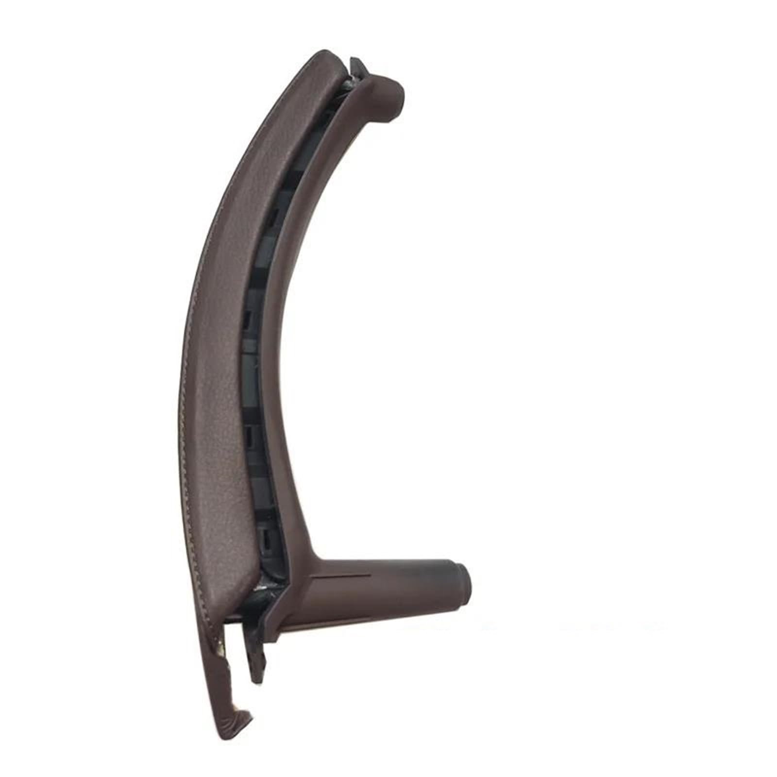 HJKDSZ Car Left Right Interior Passenger Door Handle with Leather Cover Assembly for X5 X6 E70 E71 E72 2007-2014(Right Moka)
