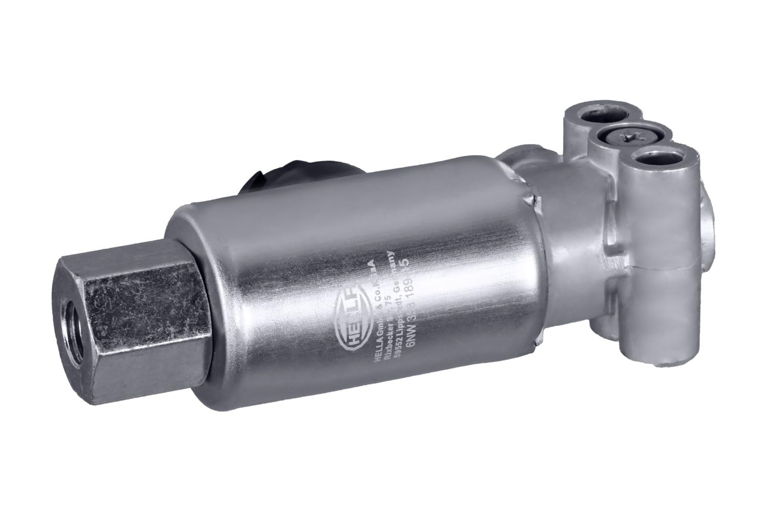 HELLA 6NW 358 189-151 Solenoid Valve - 24V - 2-pin connector - Bore Ø: 8.4mm - Electric
