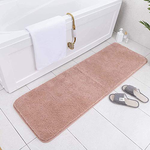 Carvapet rutschfest Badematte Badezimmerteppich Wasserabsorbierend Badvorleger für Badezimmer Bodenmatte Weiche Plüsch… – Bild 3