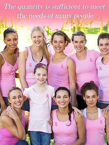 Breast Cancer Awareness Accessories Pins- Breast Cancer Pink Ribbon Pins Gifts for Women Charity Event Fundraising Survivor Campaign Favors Supplies3