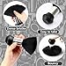 FEBSNOW Hair Cutting Cape Kit,Professional Barber Cape with Neck Duster Brush for Adults Waterproof Hairdressing Salon Cape with Adjustable Closure Snap Salon Barber Supplies
