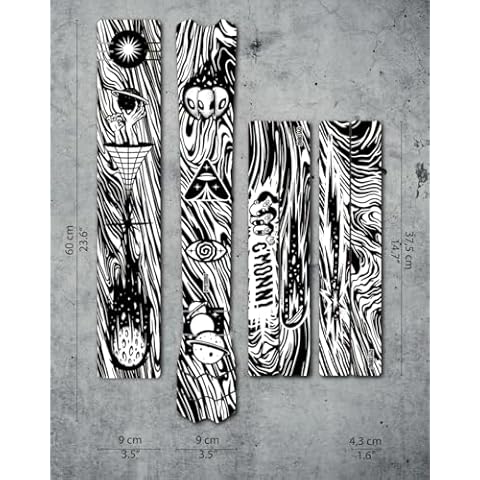 DYEDBRO - MTB Frame Protector - KAOS (Gloss/Black) Cover