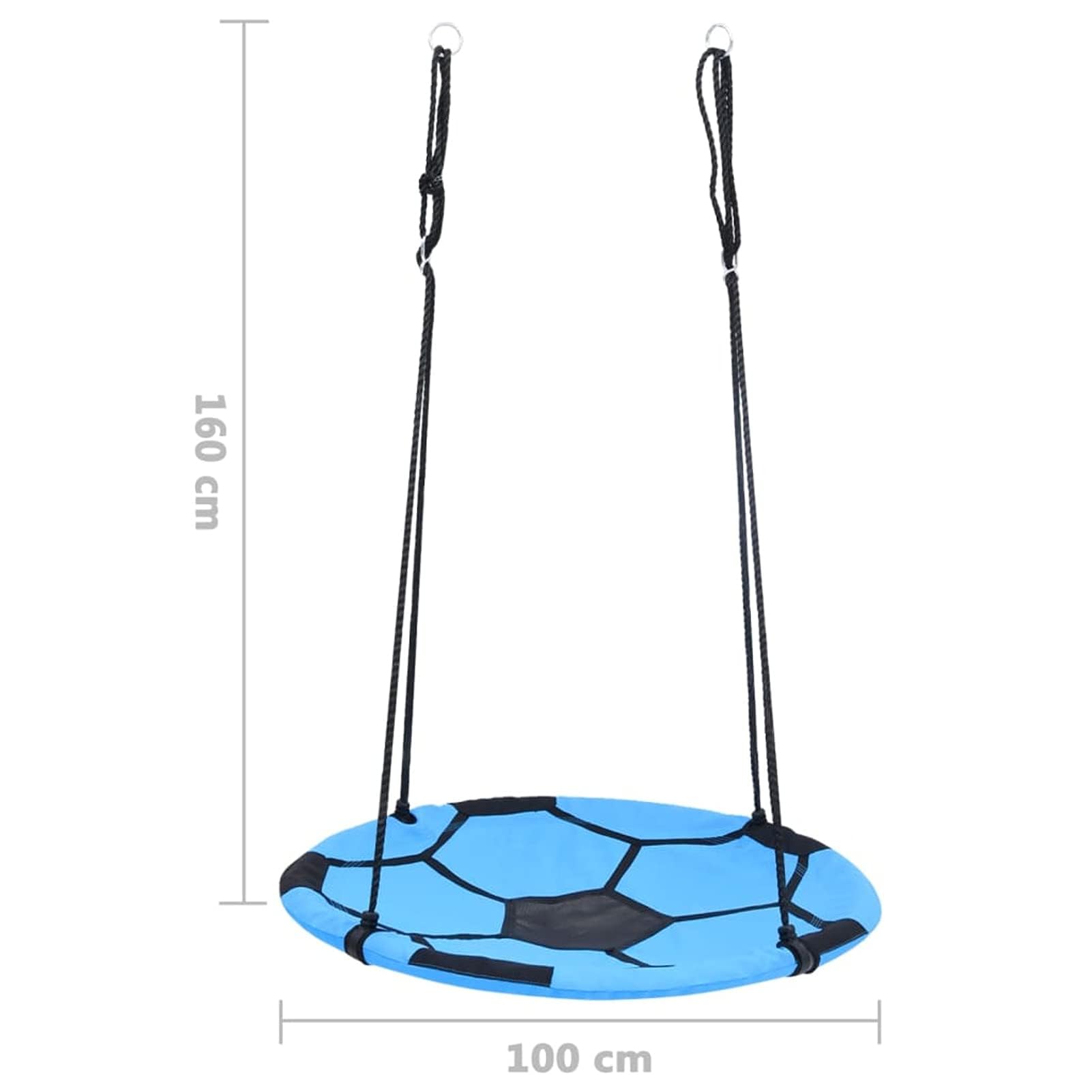 Lechnical Altalena a Nido con Trama a Pallone da Calcio 100 cm,Giochi e Giocattoli,Attrezzatura Gioco per Esterni,Altalene e dondoli -93145