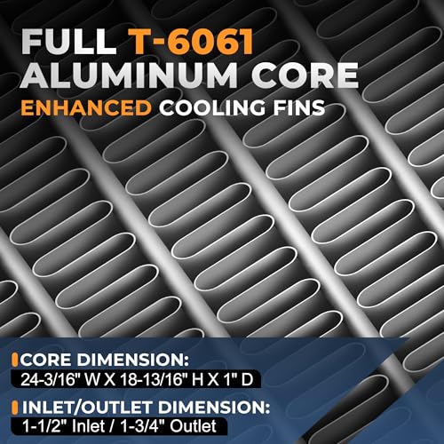 Image of Auto Dynasty 2480 Radiator for 2002-2008 Dodge Ram 1500 2500 3500 | 1-Row Cooling Radiator Fit 3.7L 4.7L 5.7L 5.9L V6 V8 Models, Aluminum Core, DPI 2480