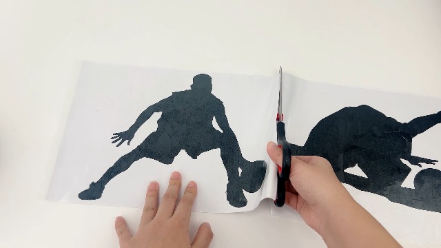 Vinilo decorativo pared baloncesto negro 61x51 cm miniatura 7