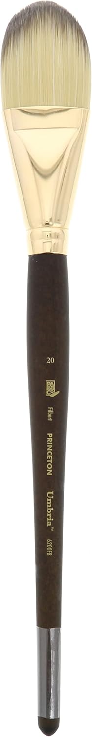 Princeton Umbria Paintbrush, Size 20, Dark Wood