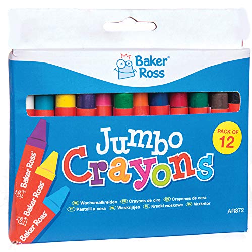 Baker Ross – Lot De 3 Boîtes De Crayons Pastel – 10 Couleurs Par Boîte – Coloris Assortis – Dès 3 Ans