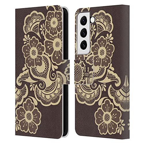 Coque cuir premium Samsung Galaxy S22 5G Head Case Designs avec motif Henna