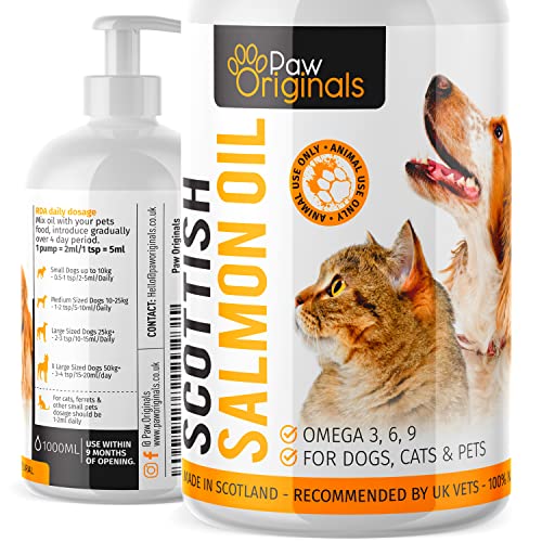 Scottish Salmon Oil For Dogs 500ml | Supports Dog Skin,...