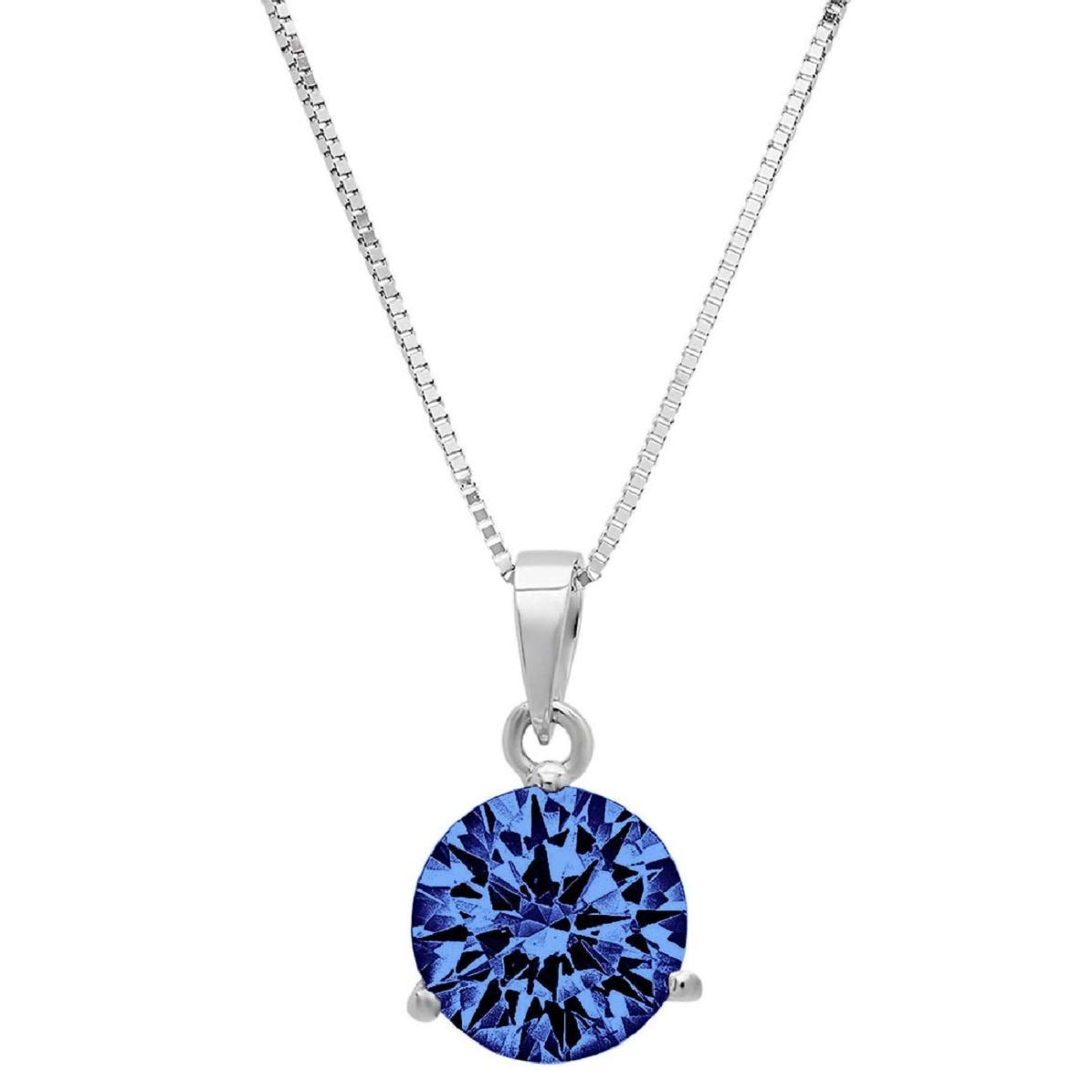 Colgante de tanzanita natural de 4,26 quilates, sin calentar, sin tratar, piedra preciosa redonda hecha a mano, hermoso collar con colgante de plata de ley, Plata esterlina Plata de ley Chapado en