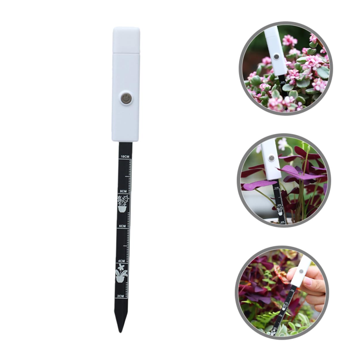 HEMOTON 5 Pièces Humidimètre pour Plantes Outil de Mesure Humidité Détection Précise pour Jardinage Intérieur et Extérieur et Compact pour Efficacité Plantation