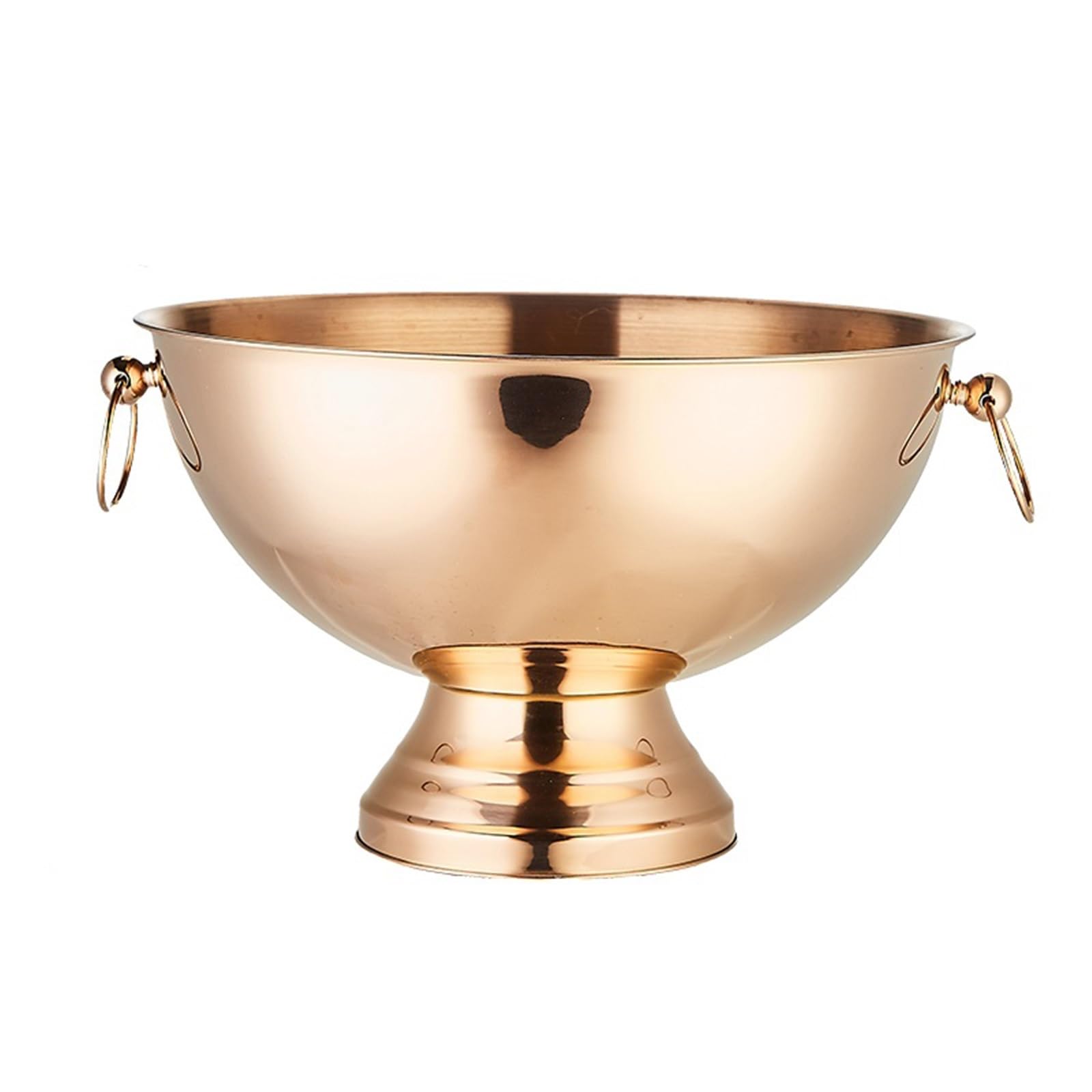 Cubitera Grande de Acero Inoxidable con Doble asa for Vino, champán, Cerveza, Bares, Discotecas y Fiestas para Botellas de Vino o champán(Rose Gold)