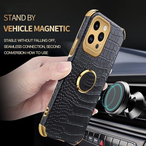 Coque silicone motif crocodile iPhone 17 Pro Max rouge - 4