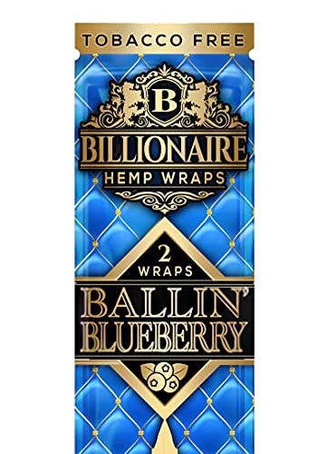 Billionaire Hemp Wraps Flavor 25 Packs Per Box 2 Wraps Per Pack - (1 Count) (Blueberry) - Image 3