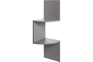 Greenco 5-Tier Floating Wall-Mounted Corner Shelves
