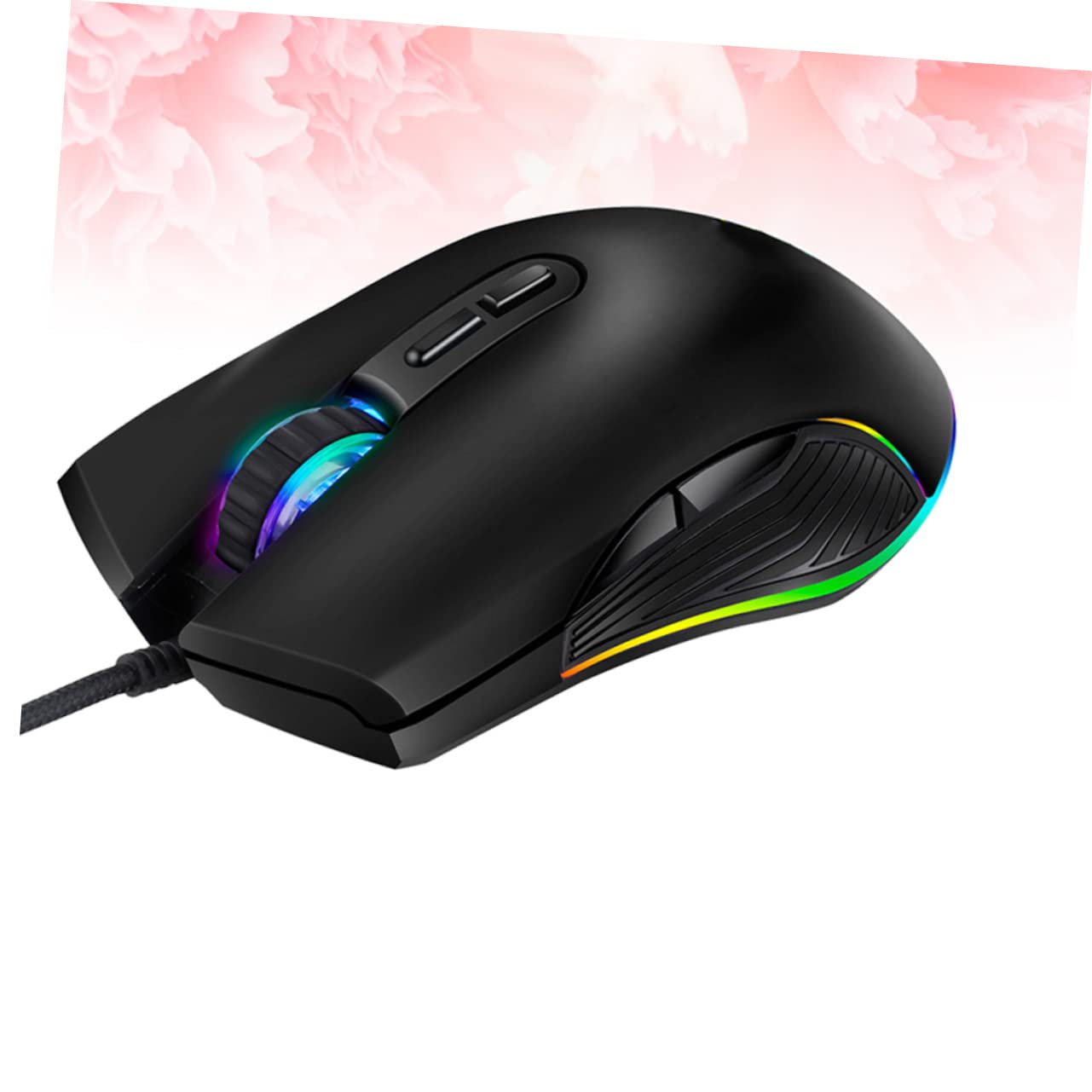 Gadpiparty 2pezzi Mouse Gaming Ergonomico Usb Con Illuminazione Rgb Pulsanti Programmabili Dpi Regolabili Compatibile Con Pc e Laptop Design Confortevole Per Giocatori e Ufficio