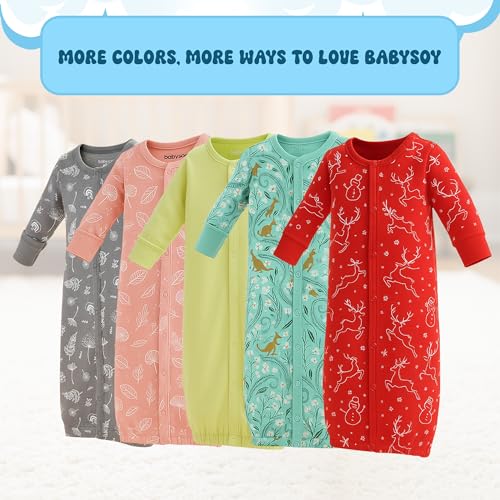 Image of Babysoy Organic Modern Solid Bundler /Gown
