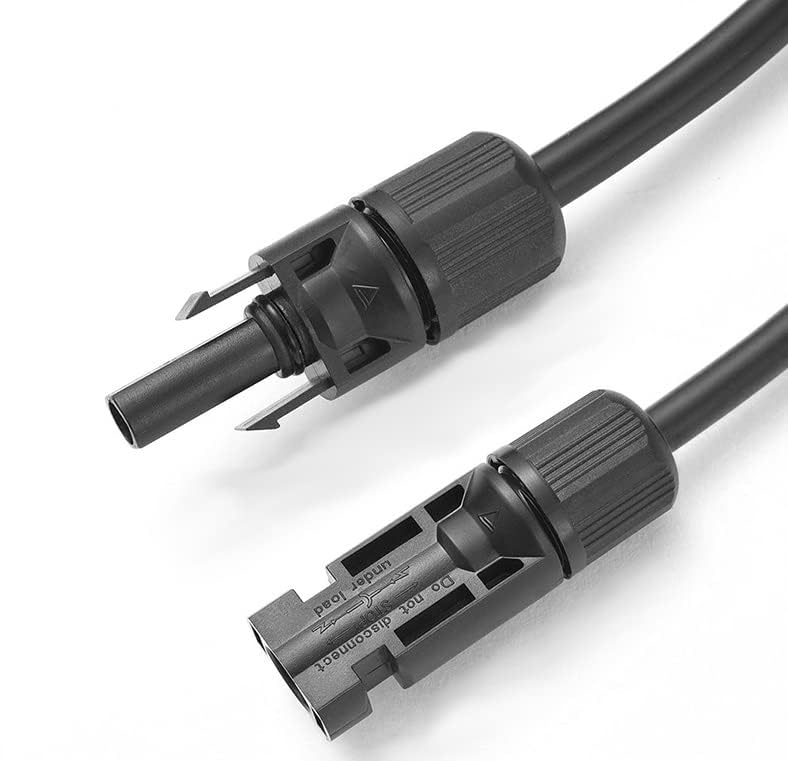 Vtizikl 1 Paire Professionnel MC4 Solaire Panneau Câble Connecteur, MC4