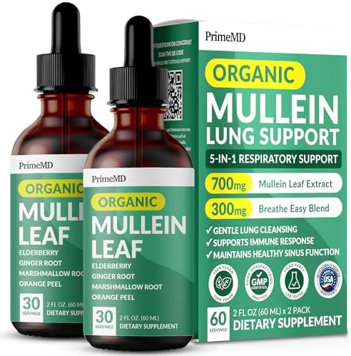 PrimeMD 5-in-1 Mullein Drops two-bottle set