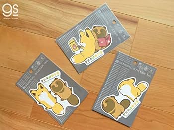 Amazon.co.jp: タヌキとキツネ キャラクターステッカー うーん SNS
