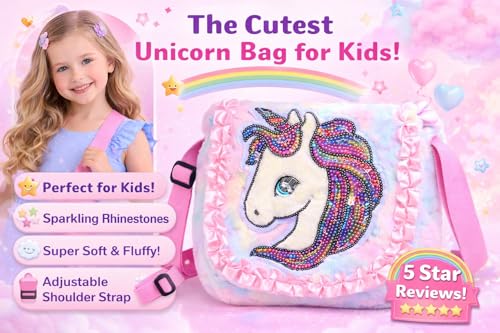 Image of Beautiful Sling Bag for Girls Kids Unicorn Bag for Girls Crossbody Bag Bags for Kids Girl