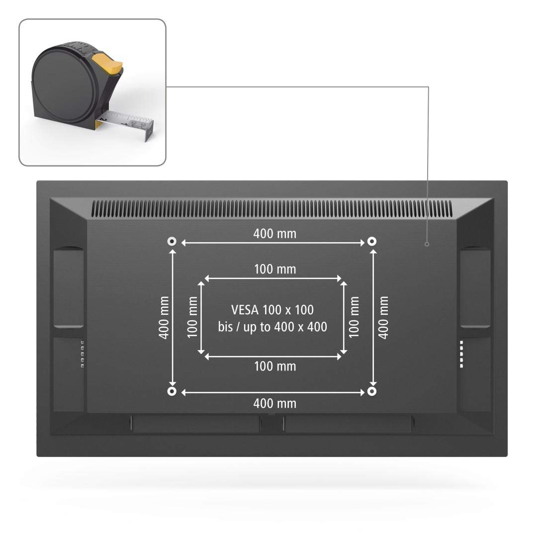 Hama Ultraslim FullMotion TV Wall Bracket | For TV's 32-65 Inches