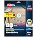 Avery White Round Labels with Sure Feed, 1.5
