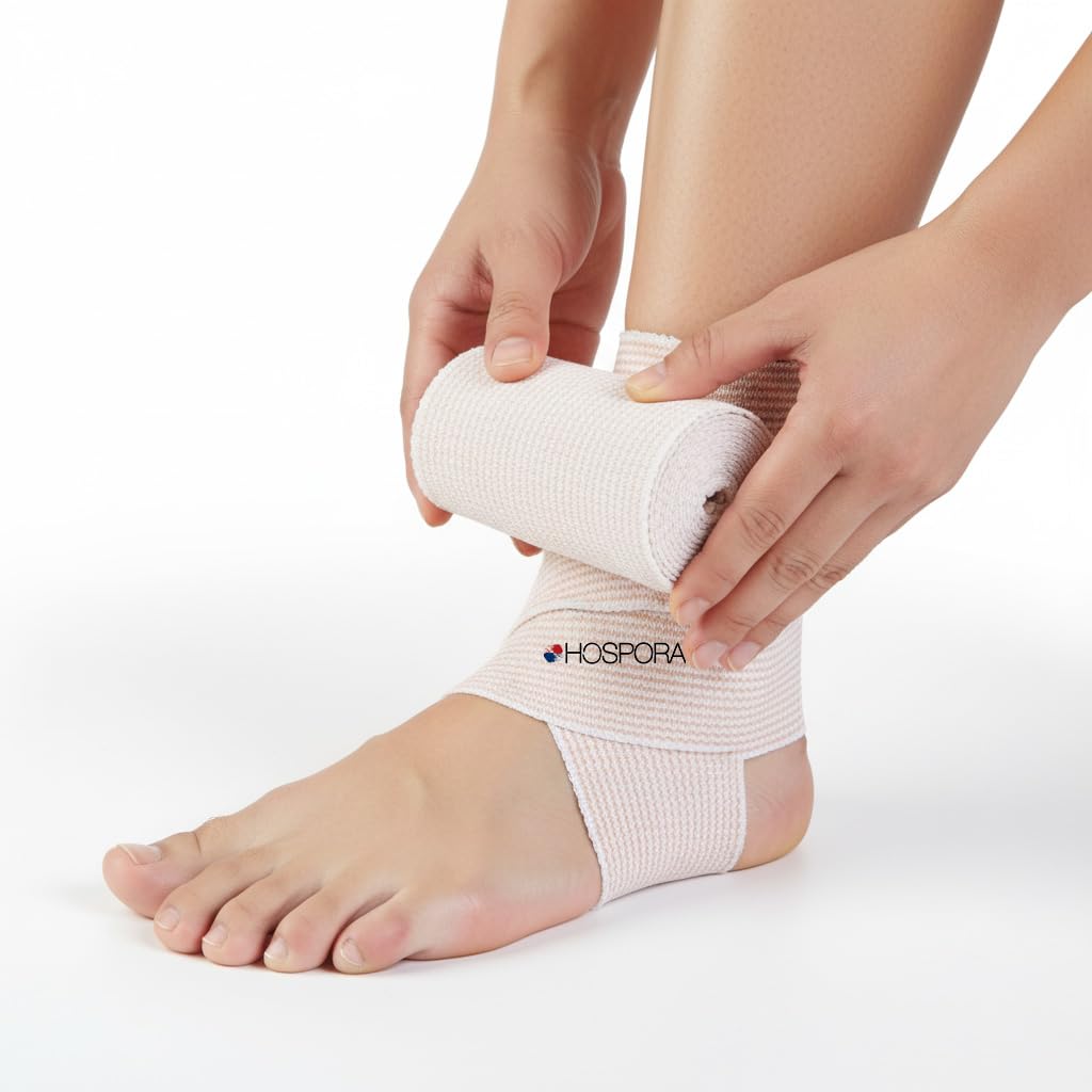 Hospora Thick Latex-Free Compression Cotton Elastic Bandage (6 inches, 10 Rolls) — Amazon image 7