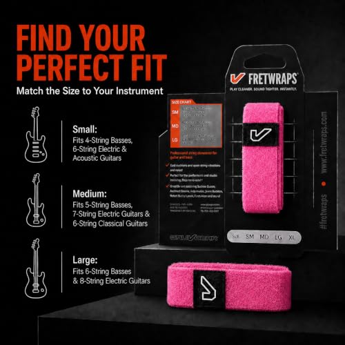 Image of Gruv Gear FretWraps HD 'Puff' String Muter 1-Pack , Extra Large, Pink