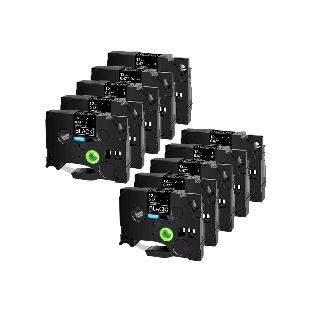 Confezione da 5 o 10 nastri per etichette compatibili con TZe-335 TZ-325