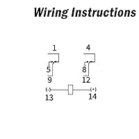 Vista 3 de mxuteuk 2 piezas Relé de alimentación electromagnético HH52P AC 110V/120V 5A bobina 8 pines DPDT con indicador LED, con base de enchufe, con riel