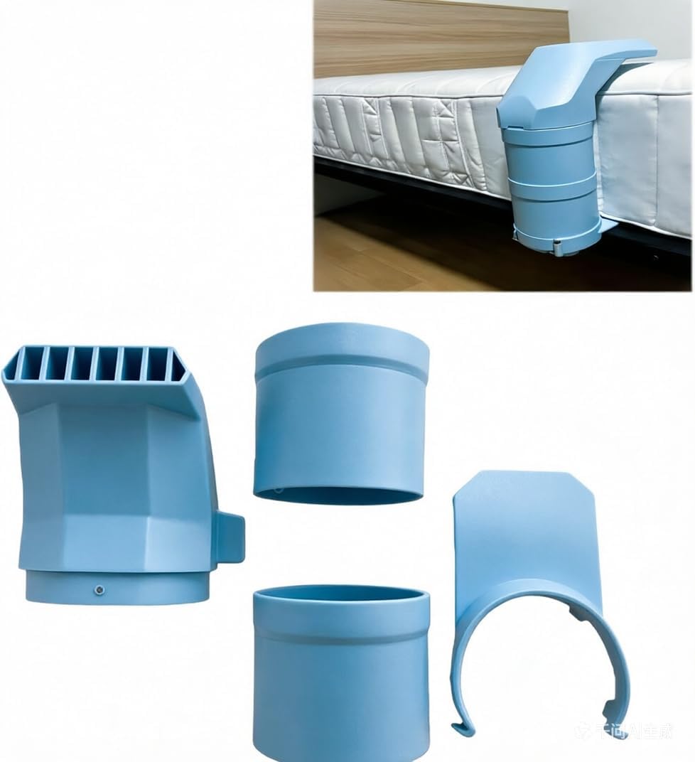 Bed Cooling Nozzle Adapter Kit, Under Sheet Airflow System Compatible with 4 Inch Duct Fan, Bed Cooling Fan Attachment for Hot Sleepers Night Sweats Sleep Cooling Solution (Cool Blue)