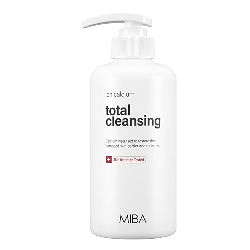 MIBA Limpieza total de calcio iónico. Excelente hidratación, calmante y funciones de cuidado de la piel muerta, limpia eficazmente la cara y el