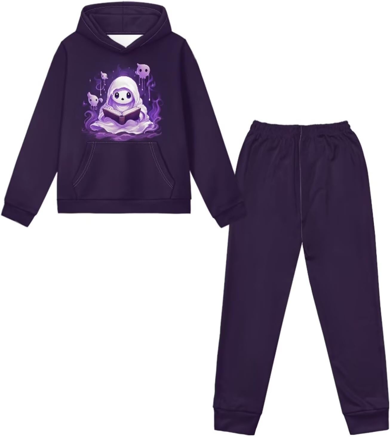 Halloween Kids Two Piece Outfits Hoodie Sweatshirt and Jogger Sweatpant 5-12 Y