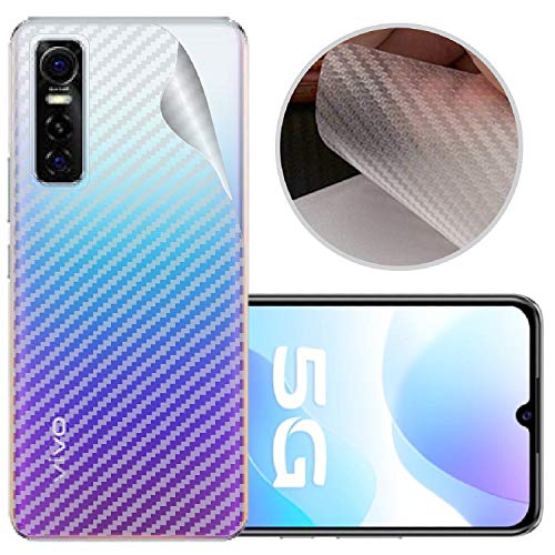 Image of Compatible with Vivo S7E Back Screen Protective Film Carbon Fiber Skin Transparent Screen Guard Sticker