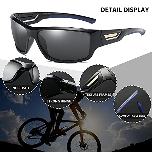 100 CLASSIC Polarized Sports Sunglasses TR90 Unbreakable Frame for Men Women Running Cycling Fishing Golf Baseball4