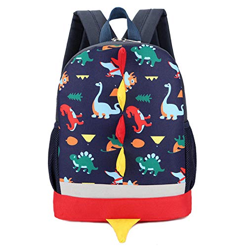 Preisvergleich Produktbild ODMKGE Studententasche Neue Kinderrucksack Kindergarten Niedlichen Cartoon Dinosaurier Gedruckt Schultasche Mädchen Jungen Kinder Anti-Lost-Tasche Kindergarten Tasche