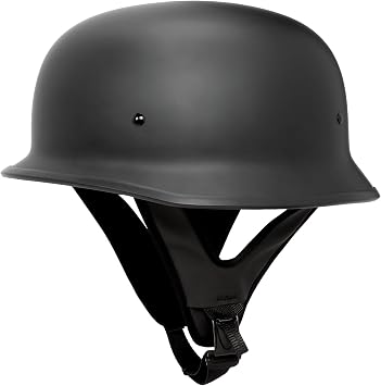 FULMER 307 German Half Helmet Matte Black - 3X-Large