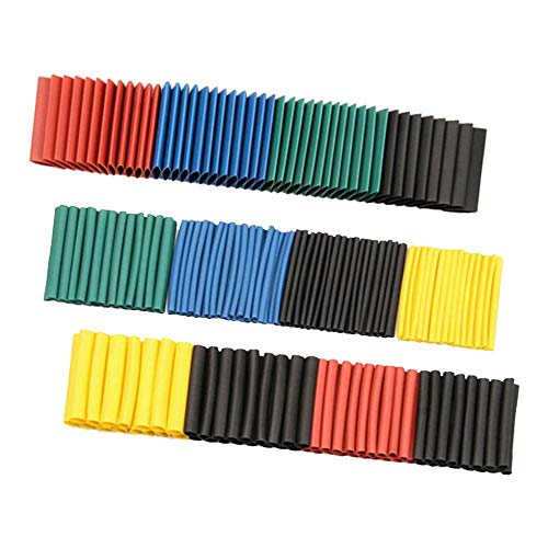 Homyl 1060Pcs Heat Shrink Tubing Isolation Shrinkable Tube 2: 1 Wire Cable Sleeve