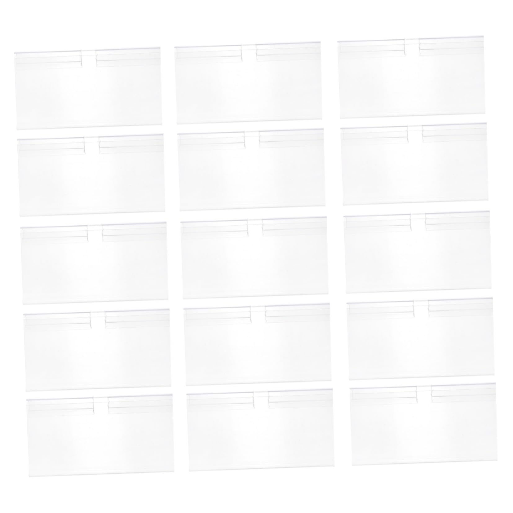 DOITOOL 2 Sätze Etikettenhalter Für Drahtregale Transparente Preisschildhalter Für Supermärkte Geschäfte Und Verkaufsflächen Für Preisgestaltung Von 100 Stück * 2
