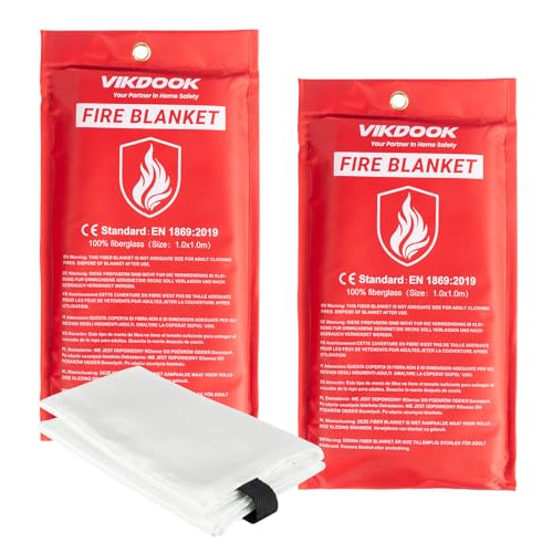 Image of Fire Blanket for Camping Grill Kitchen Emergency Fire Blanket for Home Lightweight Portable Package