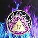 17 Year Sobriety Coin Purple Flames AA Chips and Medallions Seventeen Year Recovery Token for AA NA 12 Step Celebrating 1-20 Years Clean & Sober Alcoholics Anonymous Gifts for Men Women
