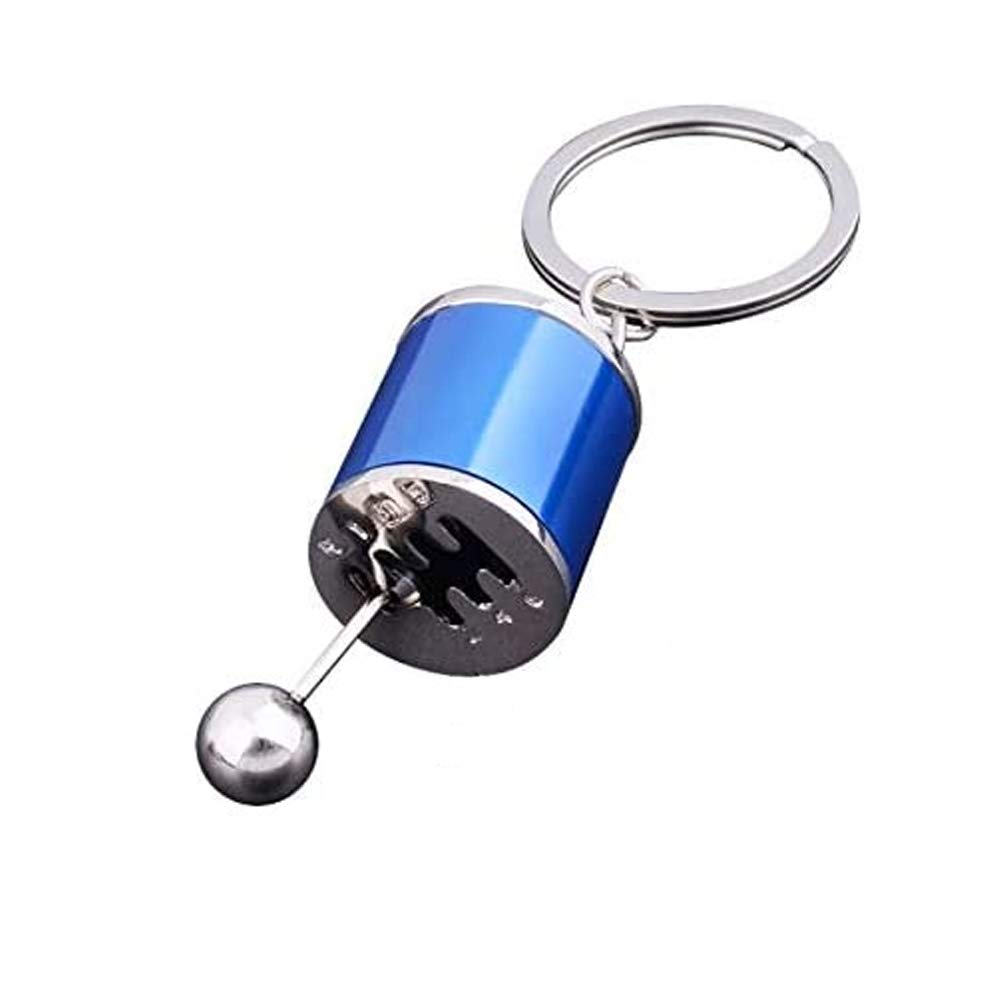 Pppby 1Pcs Gearbox Keyring Metal Anti Stress Fob Keyring Mini Six Speed Manual Transmission Gear Shift Gear Shifter Novelty Car Toy Creative Car Gearbox Shift Racing Tuning Model Key Ring