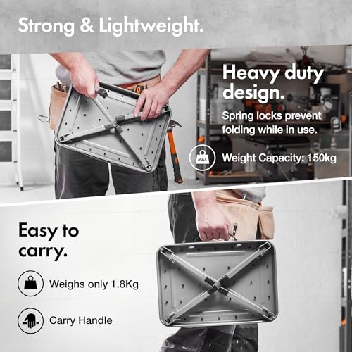 VonHaus Folding Step - Easy to Store, Foldable Caravan Steps – Anti Slip One Step Stool, Ideal for Home, Kitchen and Garage - Caravan Steps Folding, Small and Lightweight - Image 4